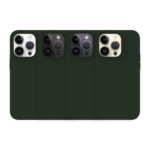 Just Mobile iPhone 14 Pro -kuori TENC Silicone MagSafe, vihreä