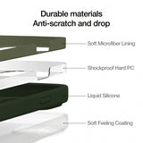 Just Mobile iPhone 14 Pro -kuori TENC Silicone MagSafe, vihreä