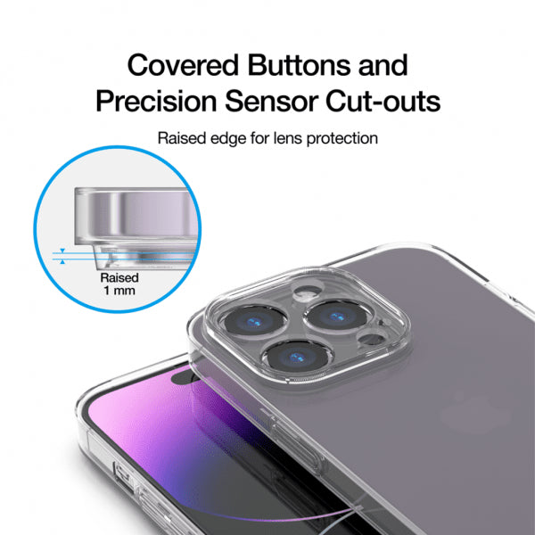 Just Mobile iPhone 14 Pro -kuori TENC Slim Fit Frost