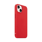 Just Mobile iPhone 14 -suojakuori TENC Silicone MagSafe, punainen