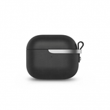 Moshi Pebbo Luxe AirPods 3 -kuoret PU-nahkaa, musta