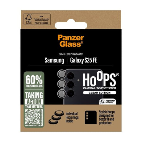 PanzerGlass Samsung Galaxy S25 FE Kameran suojus Hoops Läpinäkyvä