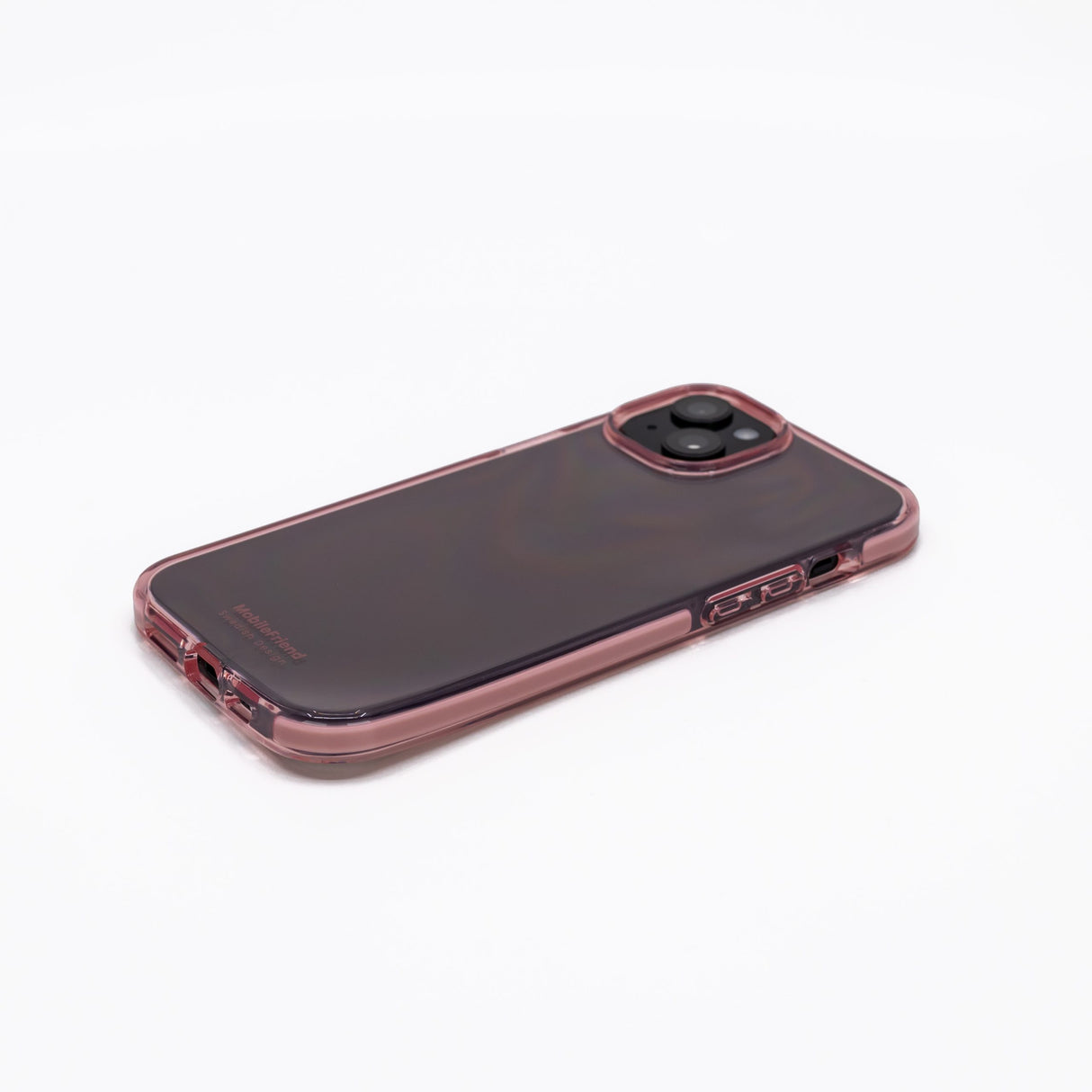 MobileFriend iPhone 15 Plus Skal Seethrough Rosa