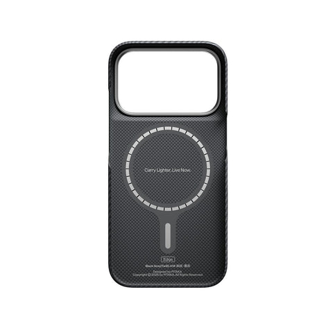 Pitaka iPhone 17 Pro/iPhone 18 Pro Kuori Edge MagSafe Black/Grey Twill