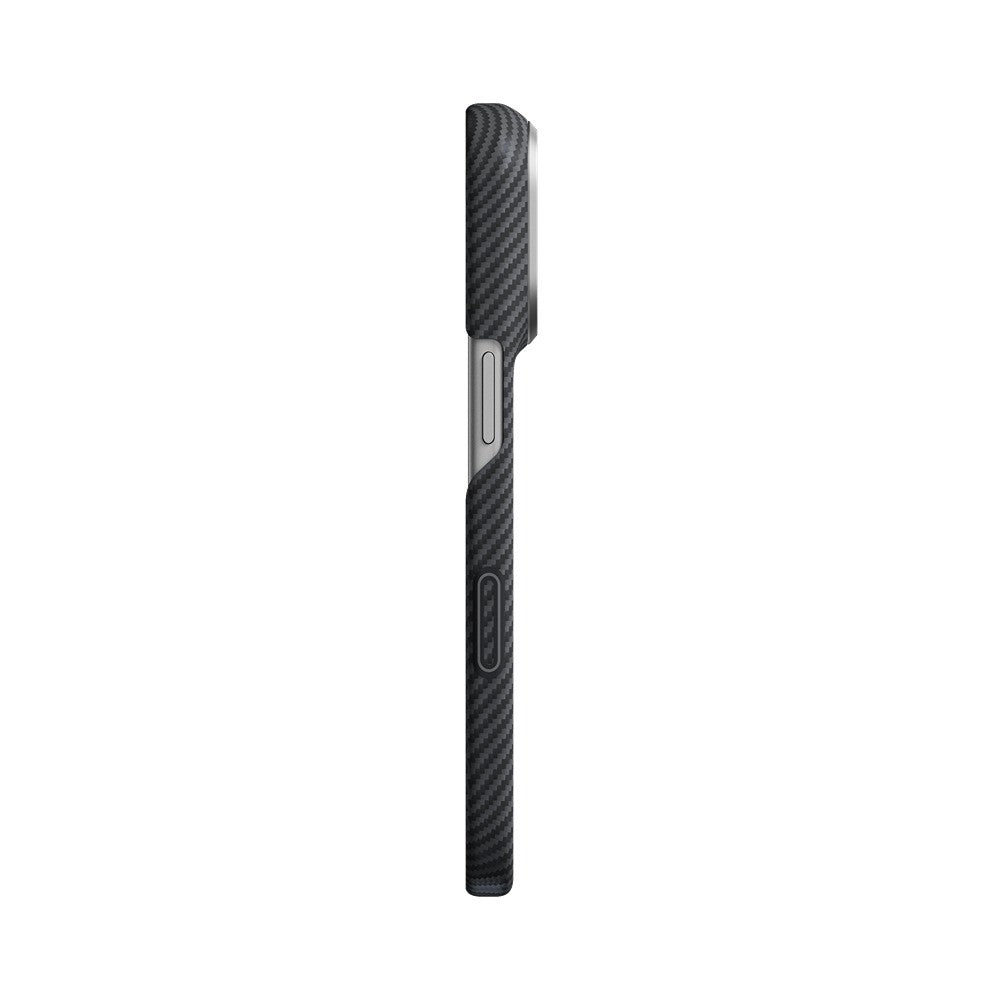 Pitaka iPhone 17 Pro/iPhone 18 Pro Kuori Edge MagSafe Black/Grey Twill