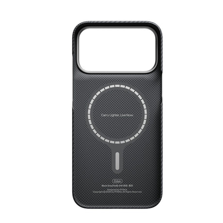 Pitaka iPhone 17 Pro Max/iPhone 18 Pro Max Kuori Edge MagSafe Black/Grey Twill
