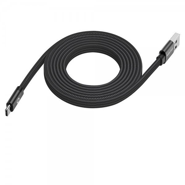 Mobile Origin Litteä Kaapeli Magneettinen USB-A–USB-C 1m Musta