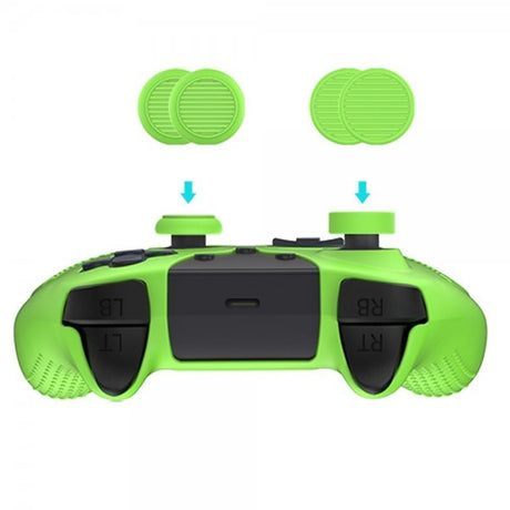 PlayStation 5 -peliohjaimen peukalokahvat, 4 kpl, vihreä