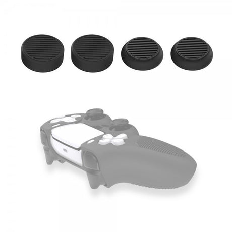 PlayStation 5 -peliohjaimen peukalokahvat, 4 kpl, musta