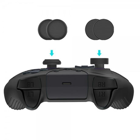 PlayStation 5 -peliohjaimen peukalokahvat, 4 kpl, musta