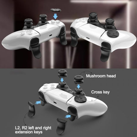 PlayStation 5 -peukalosuojat liipaisinkorottimet D-pad-liukueste