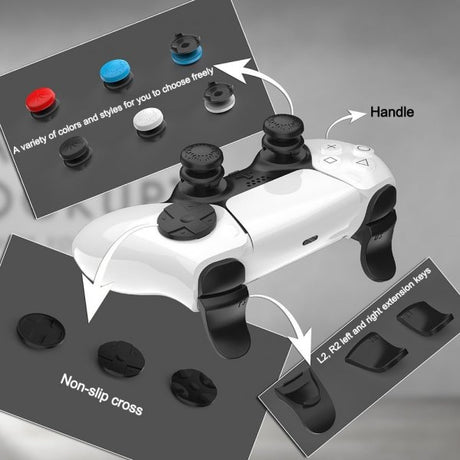 PlayStation 5 -peukalosuojat liipaisinkorottimet D-pad-liukueste