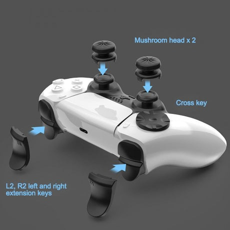 PlayStation 5 -peukalosuojat liipaisinkorottimet D-pad-liukueste