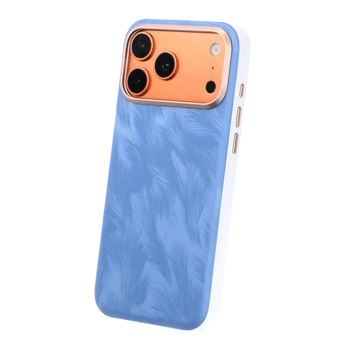 iPhone 17 Pro Max/iPhone 18 Pro Max Kuori Plumtextur MagSafe Sininen