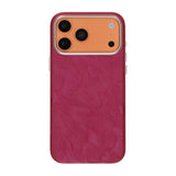 iPhone 17 Pro Max/iPhone 18 Pro Max Kuori Plumtextur MagSafe Punainen