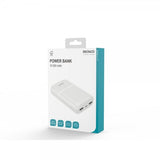 Deltaco-varavirtalähde 10 000 mAh, valkoinen