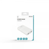 Deltaco-varavirtalähde 10 000 mAh, valkoinen
