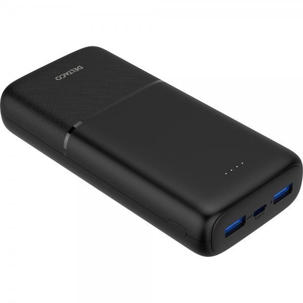 Deltaco Powerbank 20 000 mAh Pikalataus 20W Musta