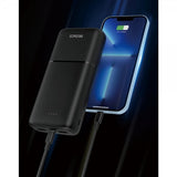 Deltaco Powerbank 20 000 mAh Pikalataus 20W Musta