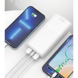 Deltaco-varavirtalähde, 20 000 mAh, valkoinen