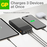 GP Powerbank M2+ 10 000 mAh Harmaa
