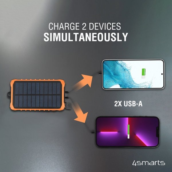 4smarts Powerbank Solar Prepper 12000mAh