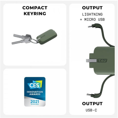 Rolling Square Powerbank Tau Agave Green