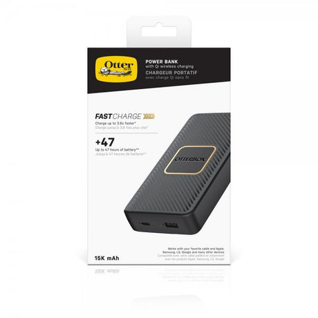 Otterbox Powerbank Wireless 15 000 mAh Musta