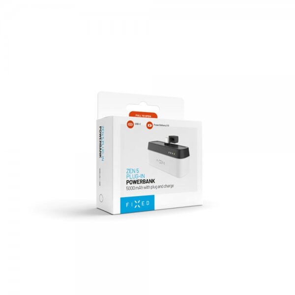 Fixed Powerbank Zen 5 Plug-in 20W 5000 mAh Valkoinen