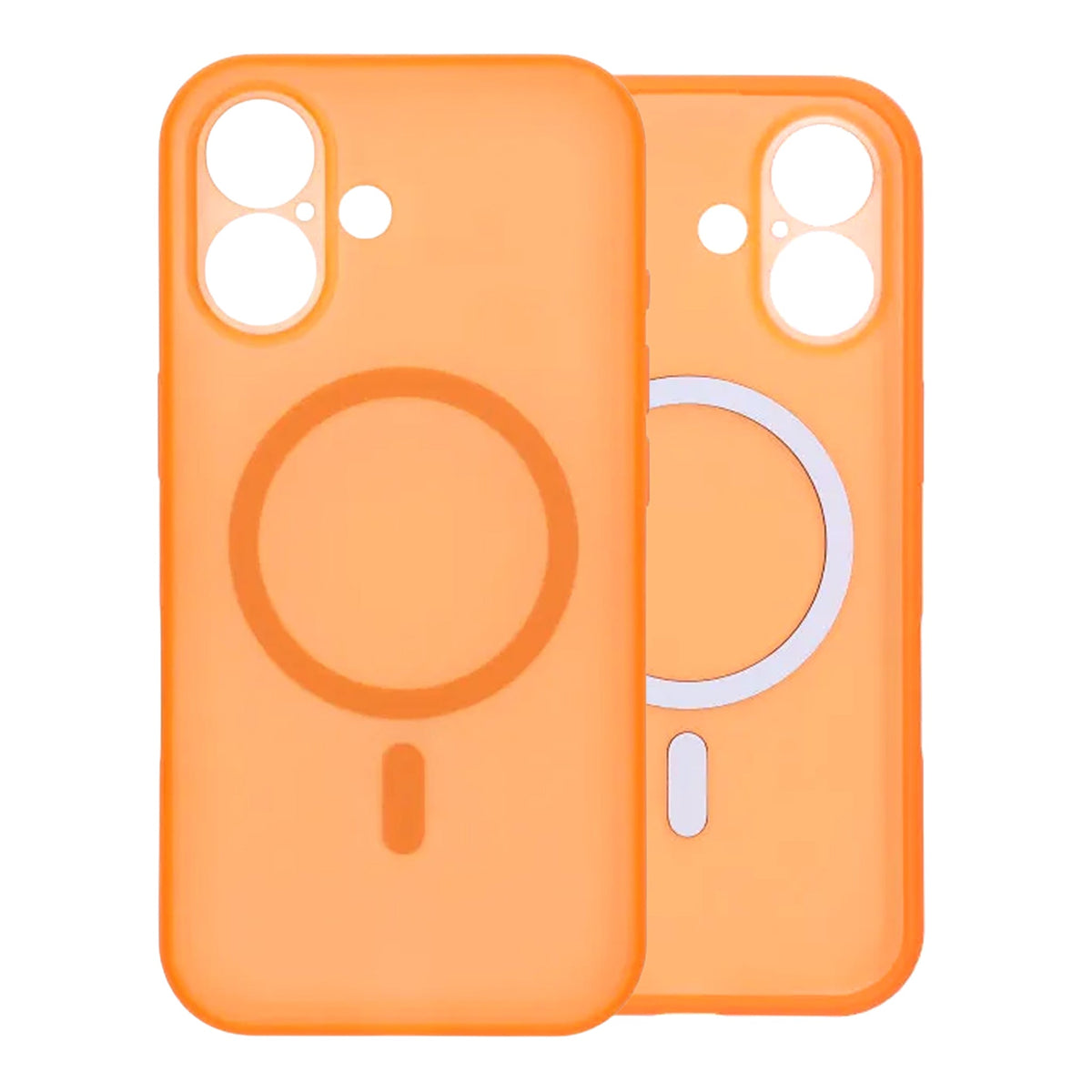 iPhone 16 Kuori Kameran linssinsuojus MagSafe Oranssi