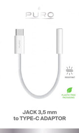 Puro Adapter USB-C–3.5 mm AUX Valkoinen