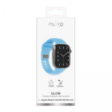 Puro Apple Watch 44/45/46/Ultra 49mm ranneke Glow sininen