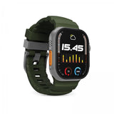 Puro Apple Watch 44/45/46/Ultra 49mm ranneke Armor, vihreä