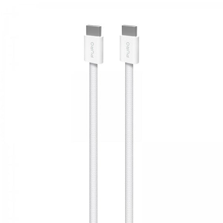 Puro Kabel Fabrik 2.0 60W USB-C–USB-C 1,5 m valkoinen