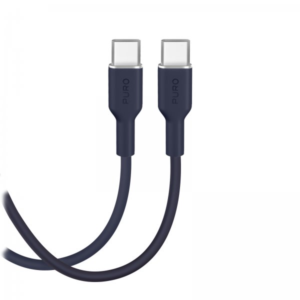Puro Kaapeli TPE 25W USB-C–USB-C 1.5m Crown Blue
