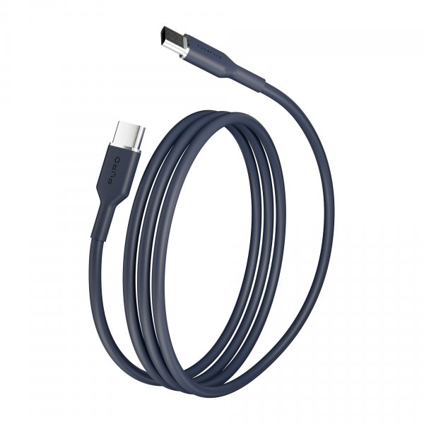 Puro Kaapeli TPE 25W USB-C–USB-C 1.5m Crown Blue