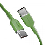 Puro Kabel TPE 25W USB-C–USB-C 1,5 m Salted Lime