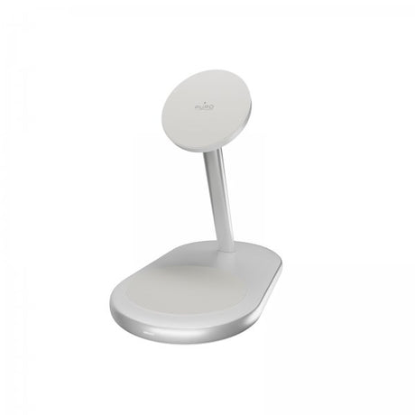 Puro Langaton Laturi Mag Station 2-in-1 Qi2 Valkoinen