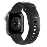 Puro Apple Watch 44/45/46mm/Apple Watch Ultra ranneke ICON Silicone Band Musta
