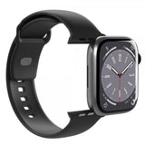 Puro Apple Watch 44/45/46mm/Apple Watch Ultra ranneke ICON Silicone Band Musta