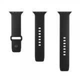Puro Apple Watch 44/45/46mm/Apple Watch Ultra ranneke ICON Silicone Band Musta