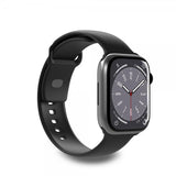 Puro Apple Watch 44/45/46mm/Apple Watch Ultra ranneke ICON Silicone Band Musta