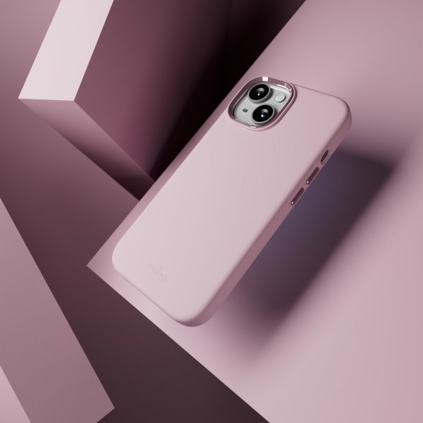Puro iPhone 15 Plus Suojakuori ICON Mag Pro Pinkki