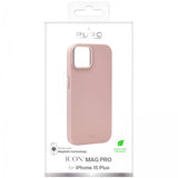 Puro iPhone 15 Plus Suojakuori ICON Mag Pro Pinkki