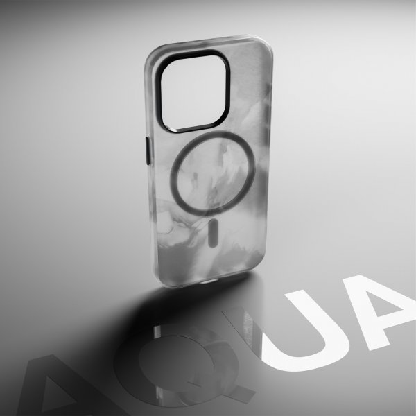 Puro iPhone 15 Pro -suojakuori, Aqua Silver