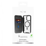 Puro iPhone 15 Pro Max Book Mag -suojakotelo, musta