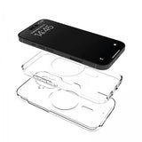 Puro iPhone 16 Plus -suojakuori Impact Clear D3O MagSafe Läpinäkyvä