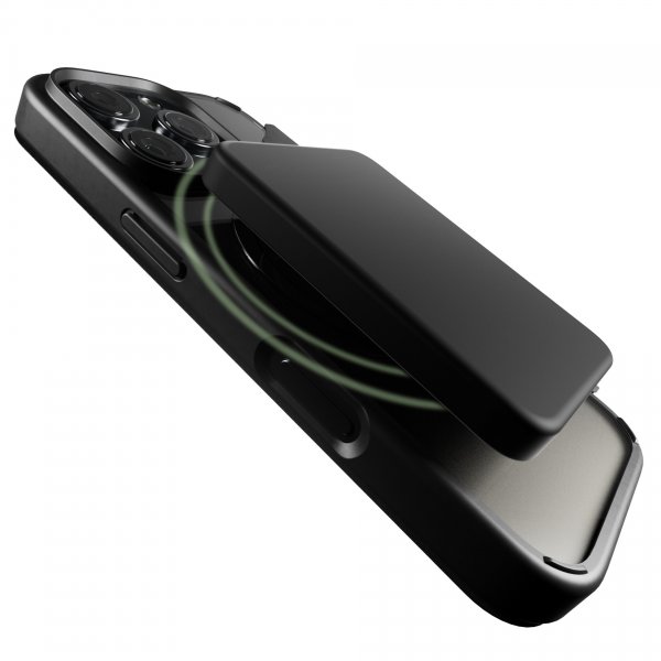 Puro iPhone 16 Pro -suojakuori Book Mag 2 Musta