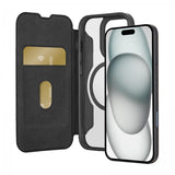Puro iPhone 16 Pro -suojakuori Book Mag 2 Musta