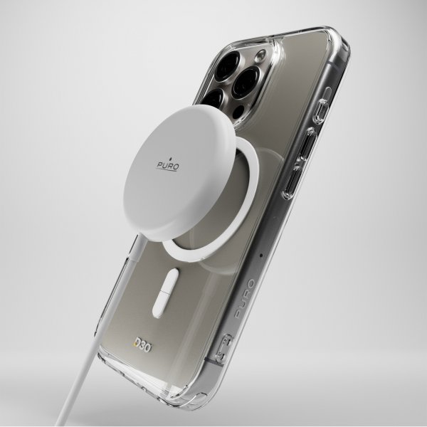 Puro iPhone 16 Pro Kuori Impact Clear D3O MagSafe Läpinäkyvä